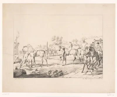 Voorbereiding van de paardenrennen