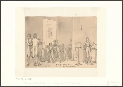 Voorbereidingen voor een concert aan huis bij de koopman Pieter de Haan