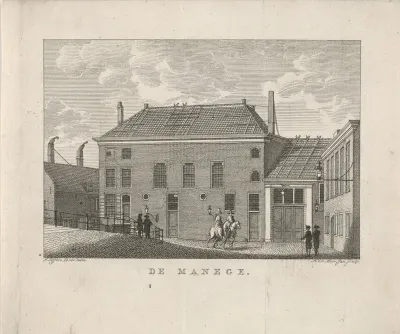 Voorgevel van de Hollandsche Manege te Amsterdam