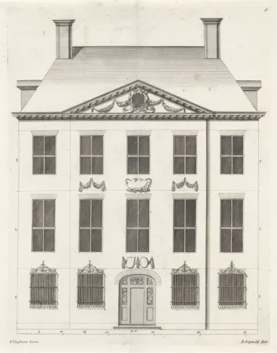 Voorgevel van een woonhuis aan de Keizersgracht te Amsterdam