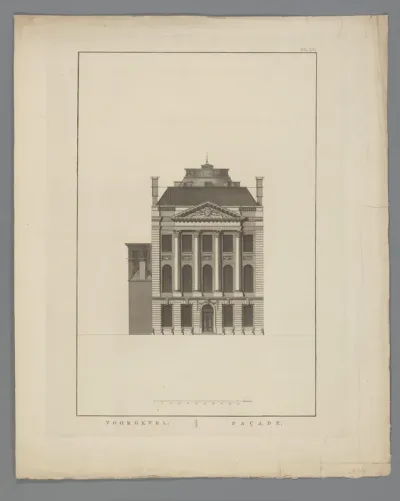 Voorgevel van Felix Meritis te Amsterdam