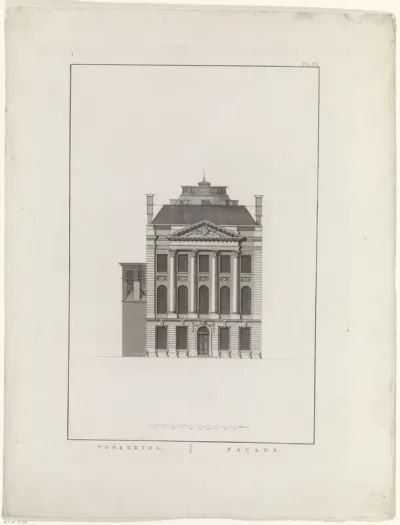 Voorgevel van het gebouw Felix Meritis te Amsterdam