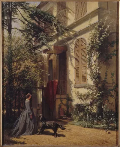 Voorgevel van het woonhuis van Ary Scheffer aan de Rue Chaptal 16 te Parijs