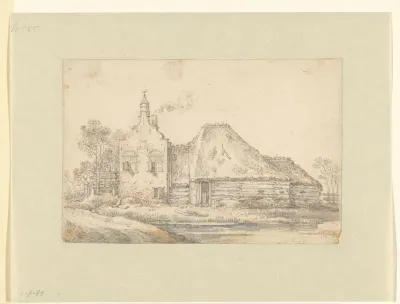 Voorname hoeve met schuur