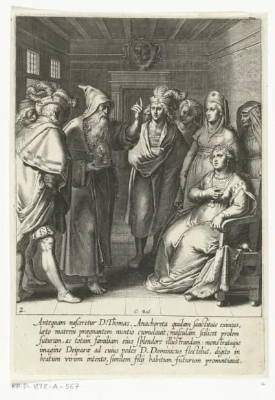 Voorspelling aan de moeder van Thomas van Aquino