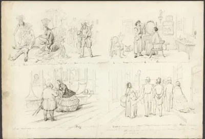 Voorstellingen bij de letters I, J, K, M, N, O en P