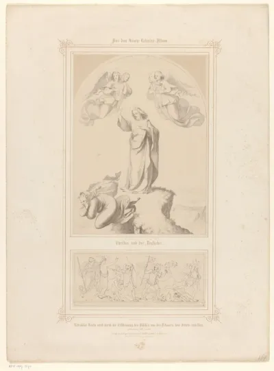 Voorstellingen van de verzoeking van Christus en het lichaam van Patroklos in de strijd