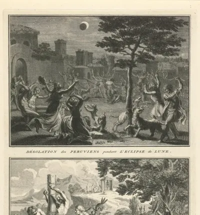 Voorstellingen van religieuze plechtigheden bij de Inca's