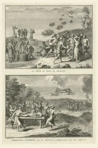 Voorstellingen van rituelen te Pegu