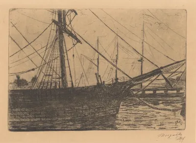 Voorsteven van een zeilschip
