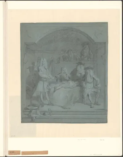Voorstudie voor de anatomische les van prof. Roëll