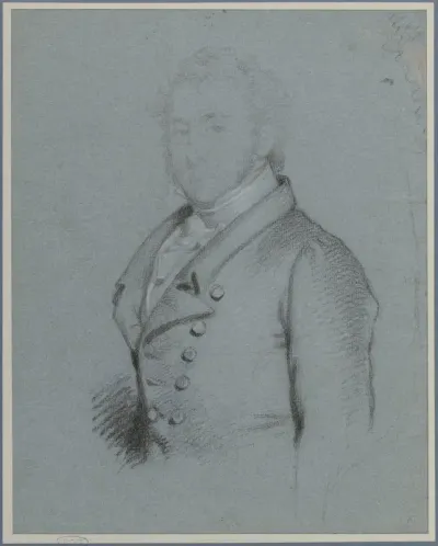 Voorstudie voor het geschilderde portret van Mr. George Isaac Bruce
