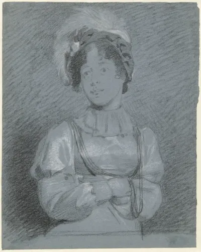 Voorstudie voor het portret van Frederica Louise Wilhelmina van Oranje-Nassau