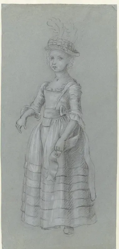 Voorstudie voor het portret van Johanna Jacoba van Oosten de Bruyn