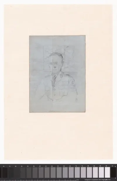 Voorstudie voor het portret van luitenant-generaal J.F. van der Vijver