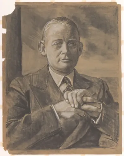 Voorstudie voor het portret van minister mr. D.U. Stikker