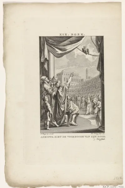 Voorteken voor de dood van Herodes Agrippa