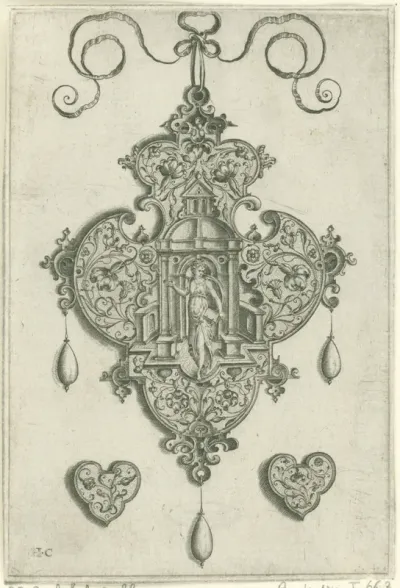 Voorzijde van hanger met Fides