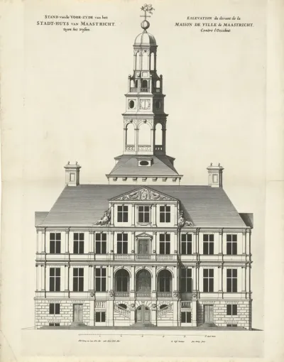 Voorzijde van het stadhuis van Maastricht