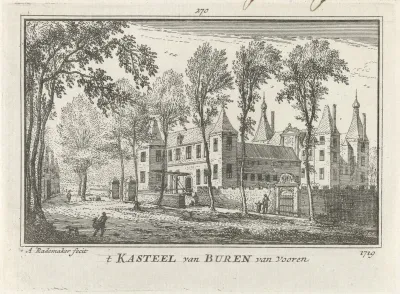 Voorzijde van Kasteel Buren