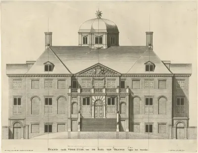 Voorzijde van Paleis Huis ten Bosch