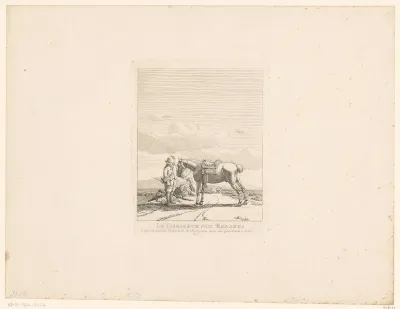 Vossenjager met zijn paard