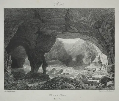 Voyages pittoresques et romantiques dans l'ancienne France.  Franche-Comté:  Source du Lison