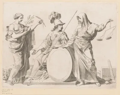 Vrede, Minerva en Justitia