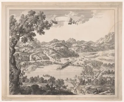 Vredesconferentie op Île des Faisans met de koningen Lodewijk XIV en Filips IV