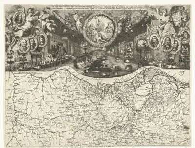 Vreugdevuren te Den Haag bij de Vrede van Westminster, 1674