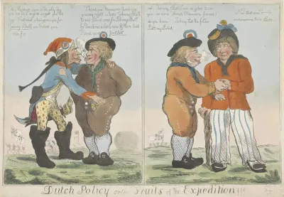 Vriendschap van de Hollander met de Fransman en de Brit, 1799