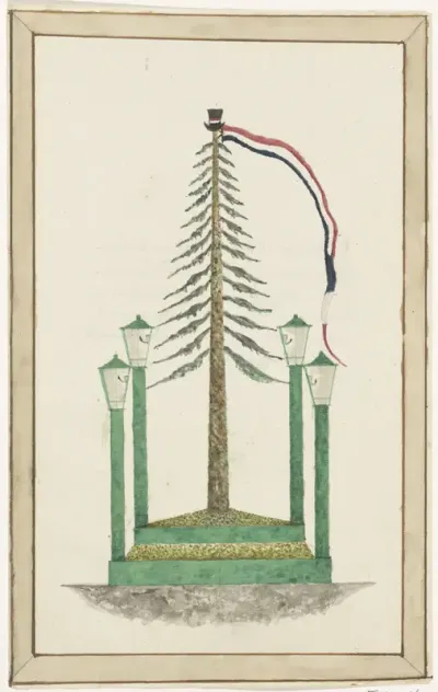 Vrijheidsboom geplant te Middelburg, 1795