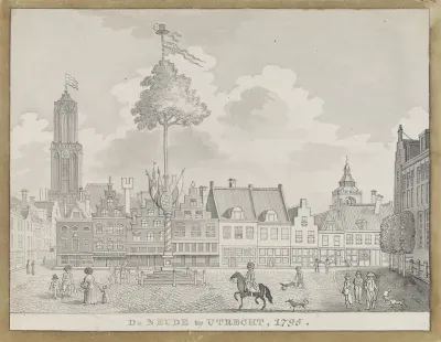 Vrijheidsboom op de Neude te Utrecht, 1795