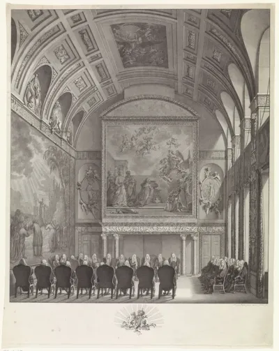 Vroedschapskamer in het stadhuis te Amsterdam