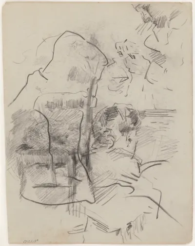 Vrouw aan klavier en Alfred William Finch