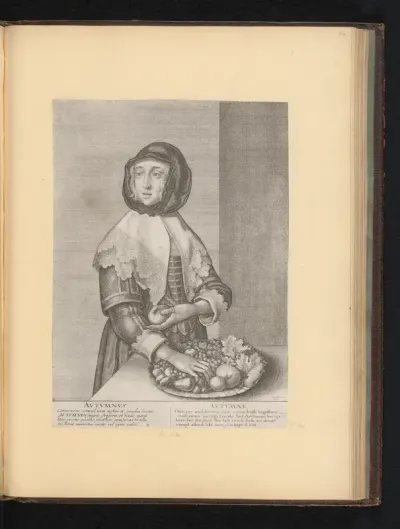 Vrouw als personificatie van de herfst