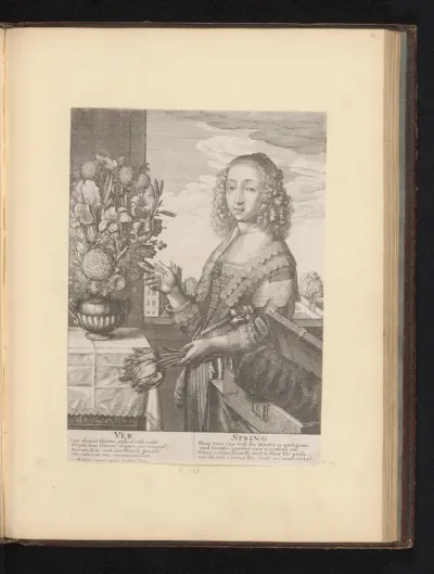 Vrouw als personificatie van de lente