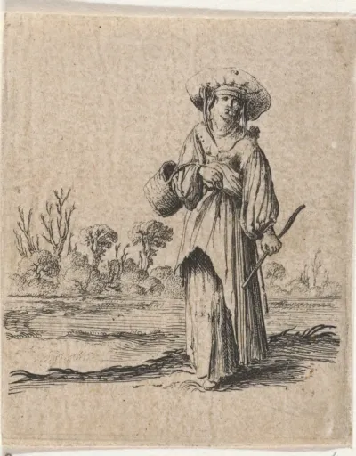 Vrouw bij een rivier