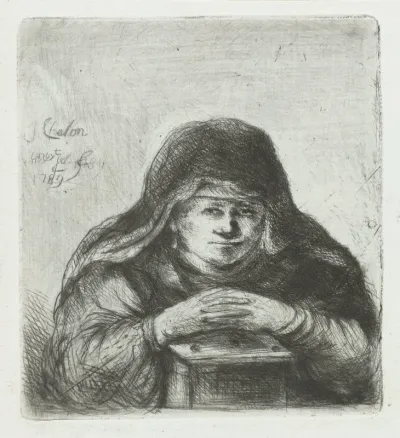 Vrouw boven een stoof