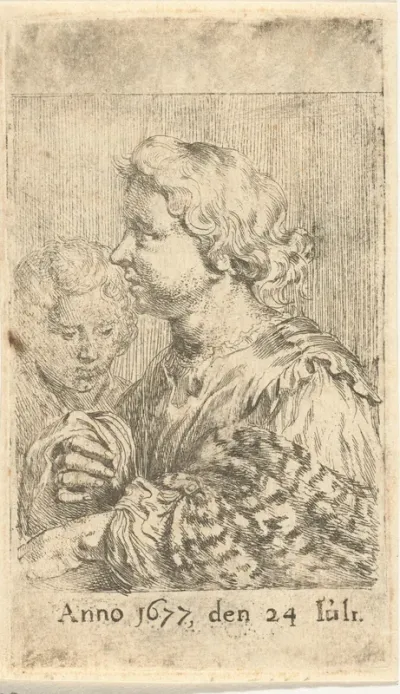 Vrouw en jongen