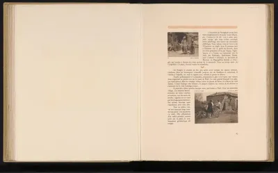 Vrouw en kind in een dorp in Griekenland
