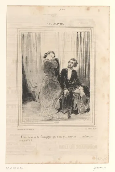 Vrouw en man in kamerjas op een divan