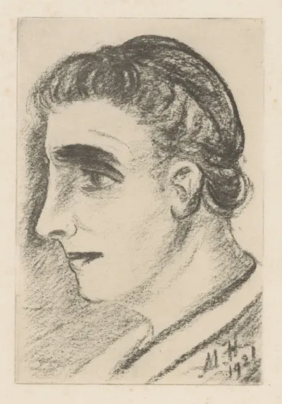 Vrouw en profil