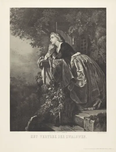 Vrouw en zwaluwen