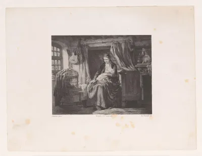 Vrouw geeft kind de borst