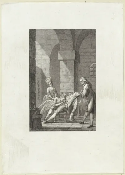 Vrouw  huilt in de schoot van een man die buiten bewustzijn is