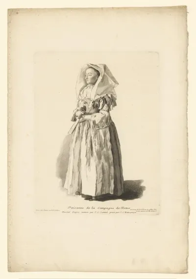 Vrouw in de klederdracht van Rome
