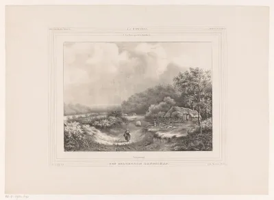 Vrouw in Gelders landschap