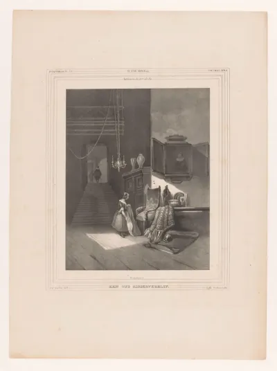 Vrouw in interieur