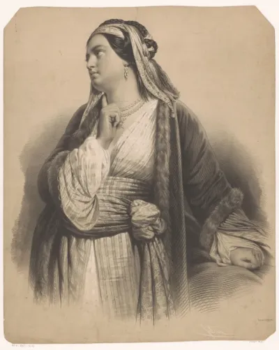 Vrouw in regionale klederdracht